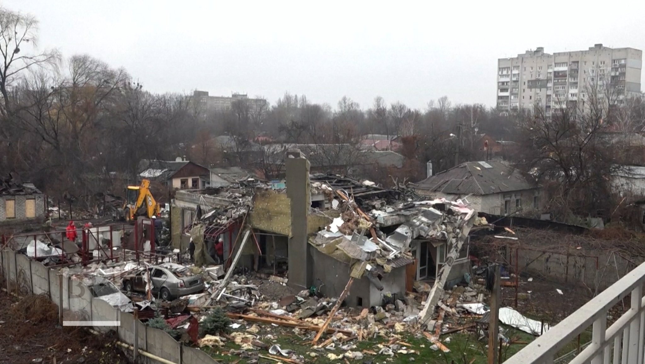 Zerstärte Häuser in der Ukraine | Bild: Bayerischer Rundfunk 2025 Zerstärte Häuser in der Ukraine