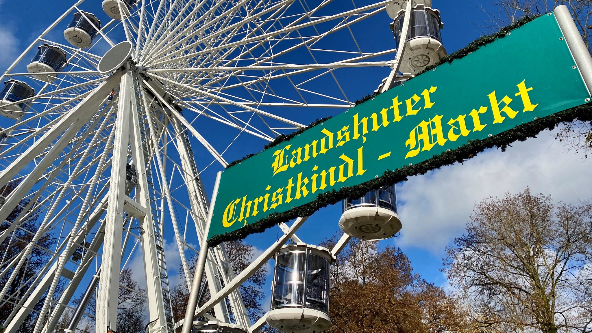 Riesenrad auf dem Landshuter Christkindlmarkt 