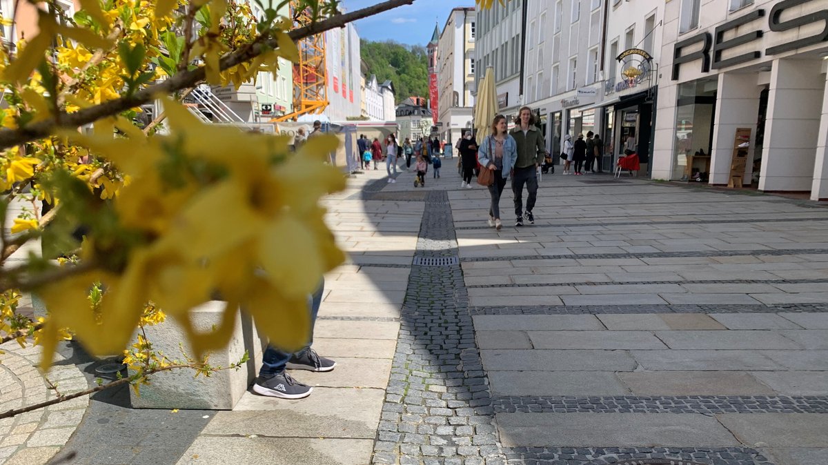 Fußgängerzone in Passau 