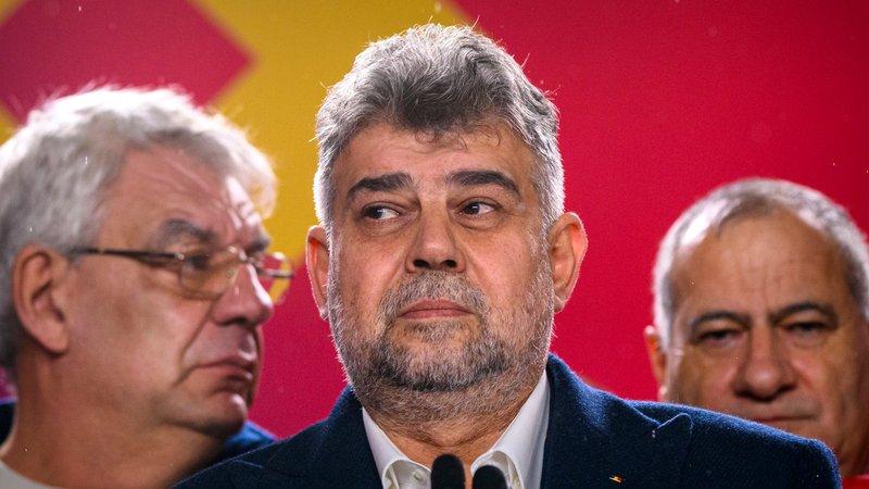 Rumäniens Ministerpräsident Marcel Ciolacu am Wahltag | Bild: dpa-Bildfunk/Andreea Alexandru Rumäniens Ministerpräsident Marcel Ciolacu am Wahltag