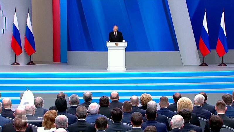 Zwei Wochen vor der Präsidentschaftswahl in Russland hat Kreml-Chef Putin seine Rede an die Nation gehalten. 