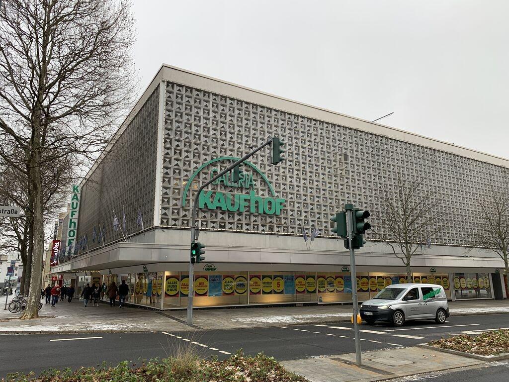 Galeria-Filiale in Schweinfurt im Januar 2024 wenige Tage vor der endgültigen Schließung