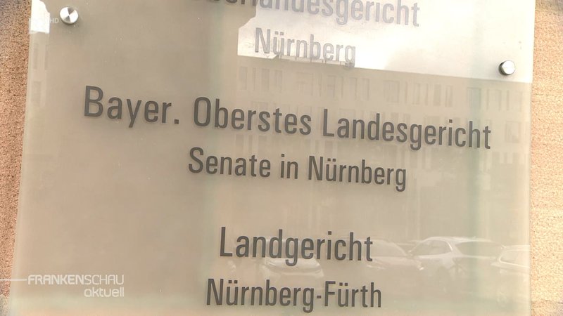 Das Schild des Bayerischen Obersten Landesgerichts.