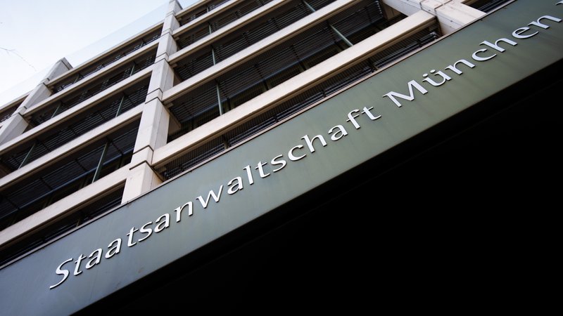 Symbolbild: Der Schriftzug Staatsanwaltschaft München | Bild: picture alliance / dpa | Matthias Balk Symbolbild: Der Schriftzug Staatsanwaltschaft München