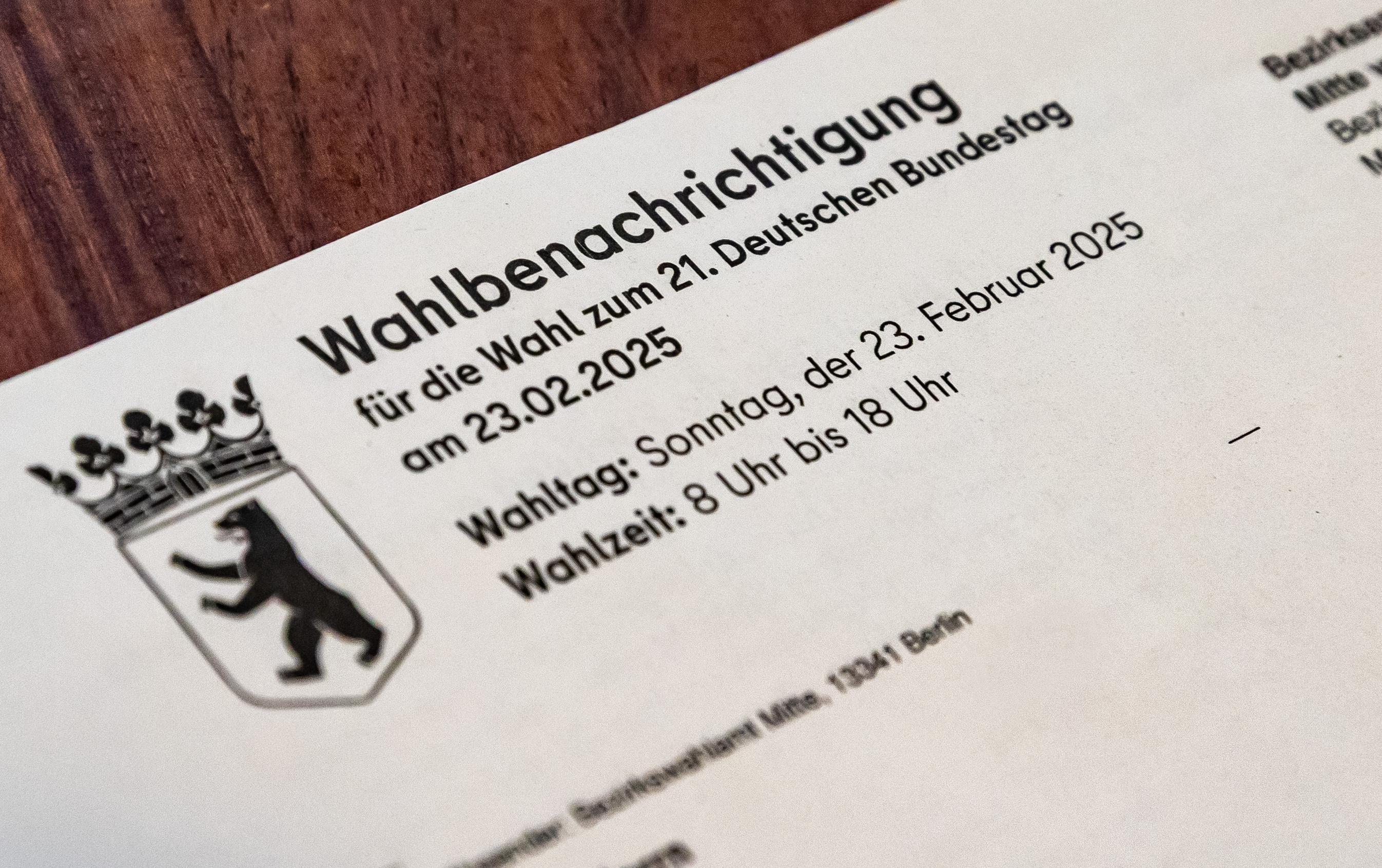 Symbolbild: Amtliche Wahlbenachrichtigung