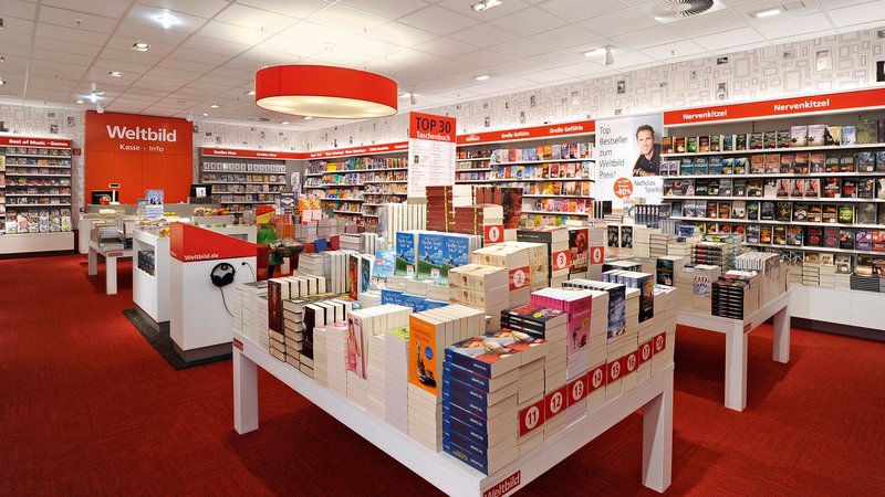 Eine Weltbild-Filiale. Die Weltbild GmbH & Co. KG hat Insolvenz angemeldet. Wie schon 2014. | Bild: Weltbild Eine Weltbild-Filiale. Die Weltbild GmbH & Co. KG hat Insolvenz angemeldet. Wie schon 2014.