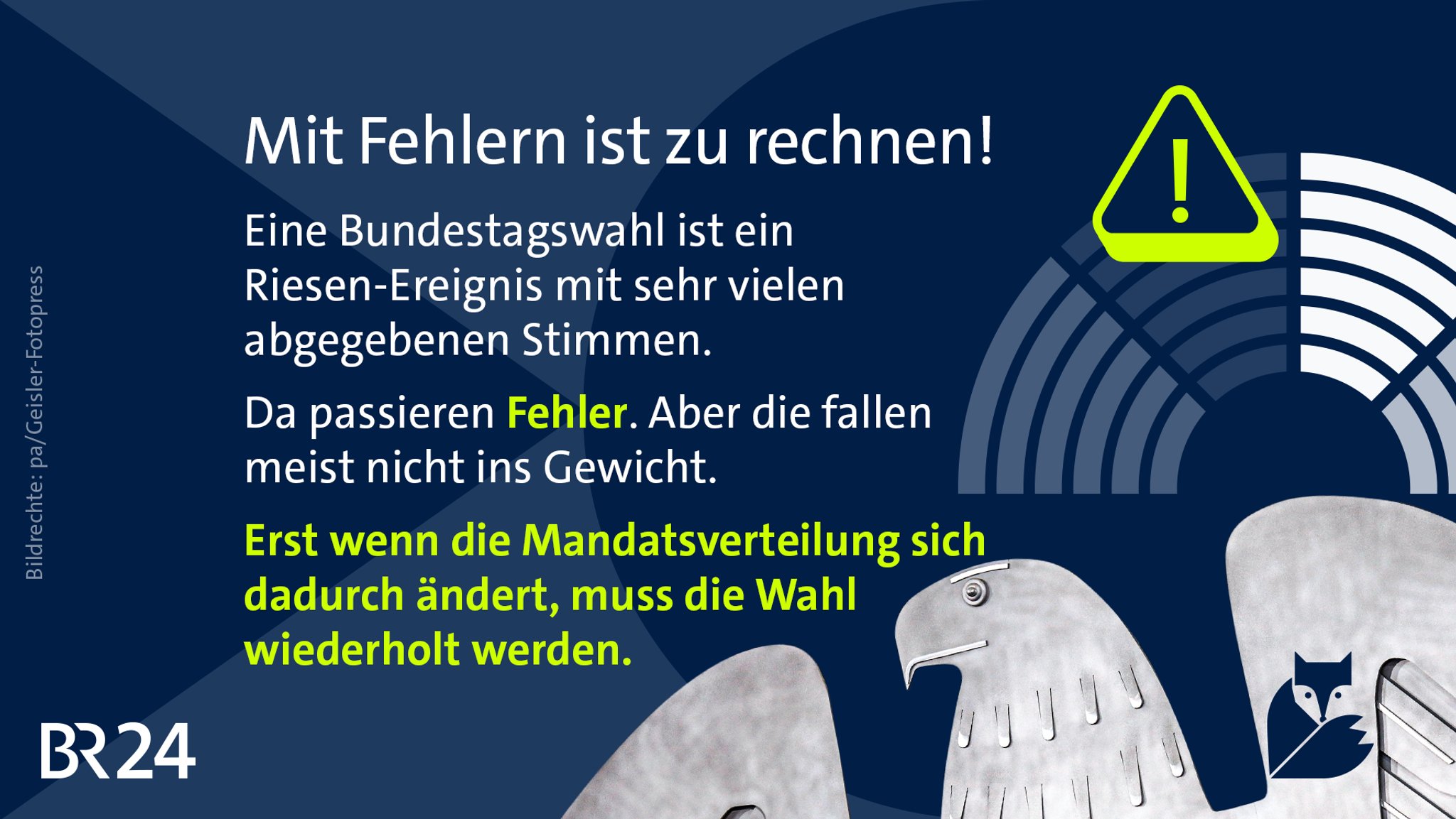 Fehler bedeuten nicht Manipulation.