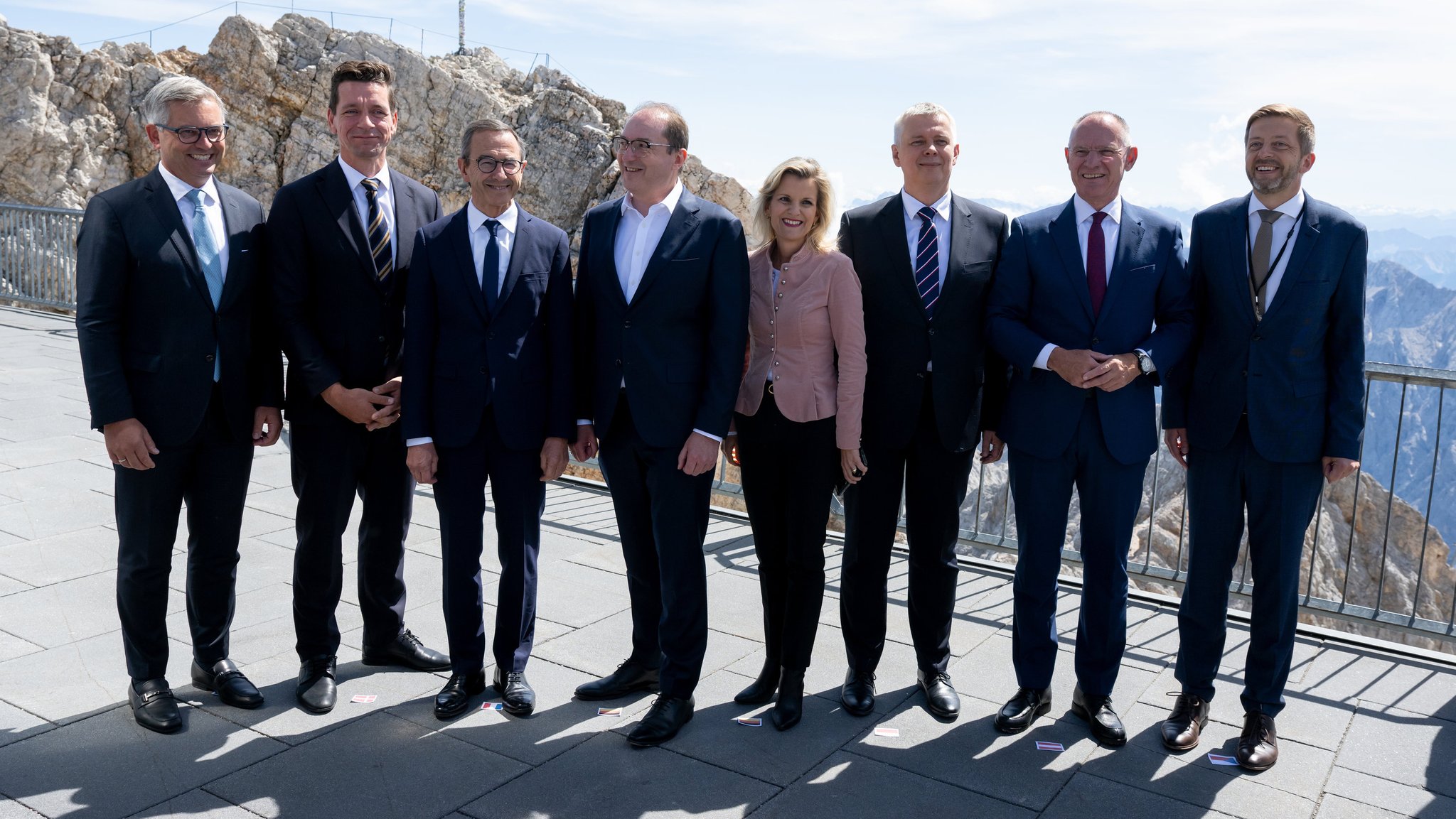 Europäisches Ministertreffen zur Migrationspolitik auf der Zugspitze. | Bild: dpa-Bildfunk/Sven Hoppe Europäisches Ministertreffen zur Migrationspolitik auf der Zugspitze.