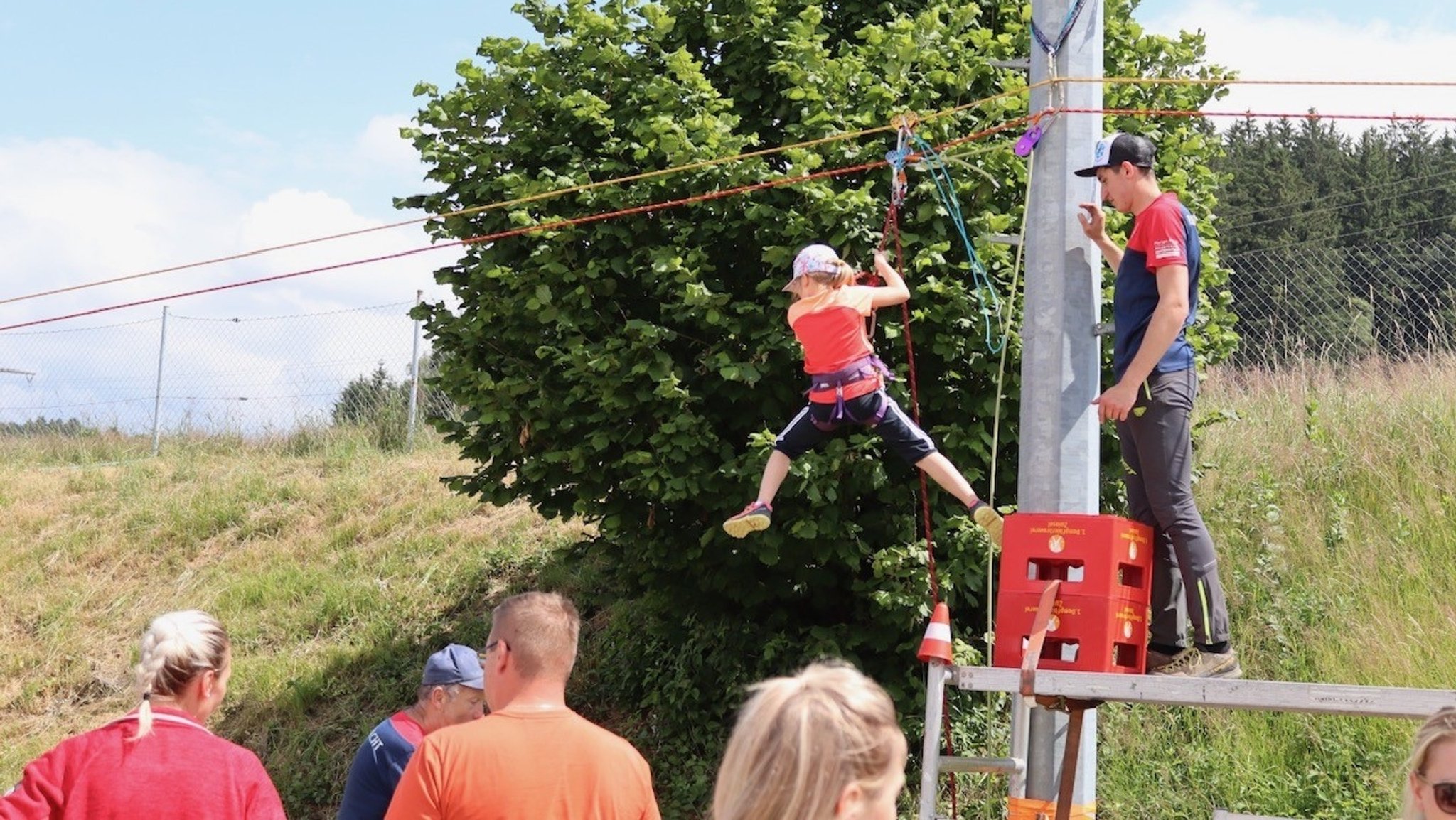 Die Abseil-Station