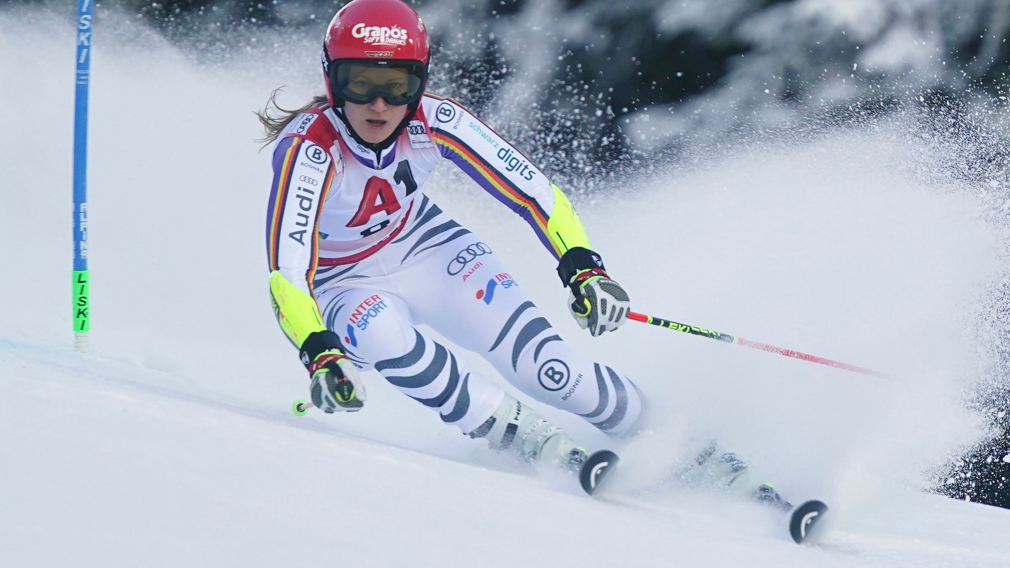 27.12.2025, Österreich, Semmering: Ski alpin: Weltcup, Riesenslalom, Frauen, 1. Durchgang: Die deutsche Lena Dürr in Aktion. Foto: Pier Marco Tacca/AP/dpa +++ dpa-Bildfunk +++