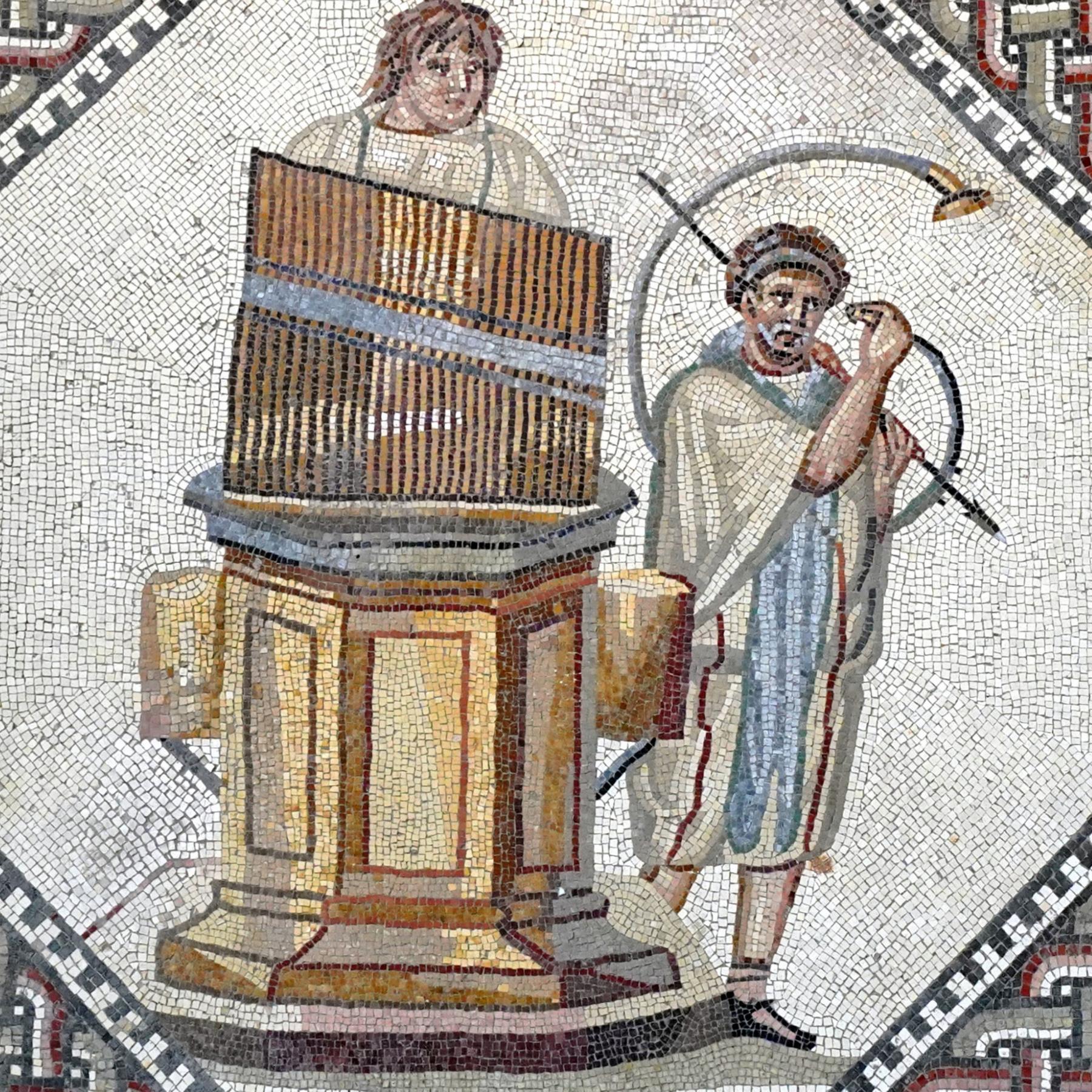 Ktesibios erfindet die Wasserorgel