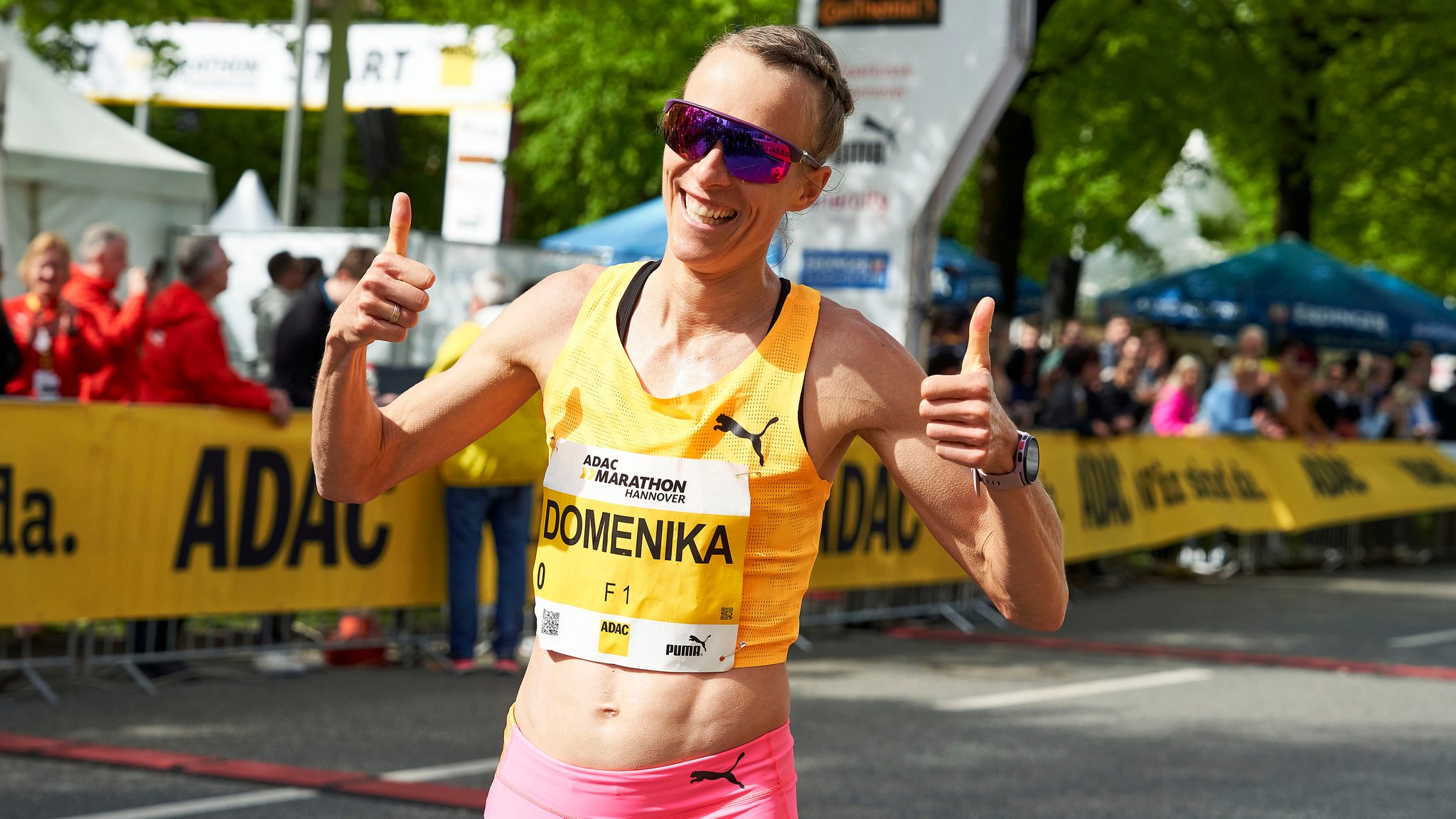 Marathonläuferin Domenika Mayer