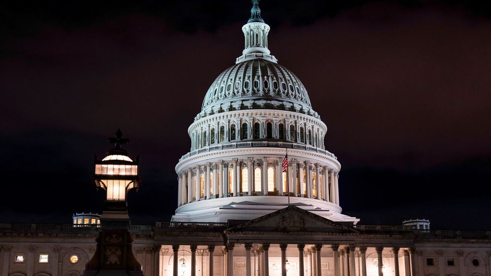 ARCHIV - 06.01.2023, USA, Washington: Das US-Kapitol ist in Washington zu sehen. | Bild:dpa-Bildfunk/J. Scott Applewhite