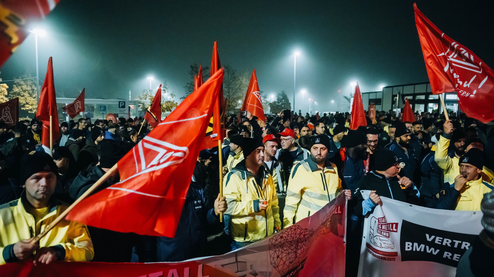 Warnstreik-Aktion in Regensburg