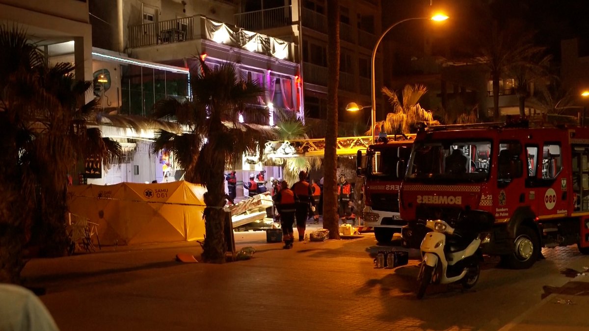 Restaurant am Ballermann eingestürzt - mindestens vier Tote