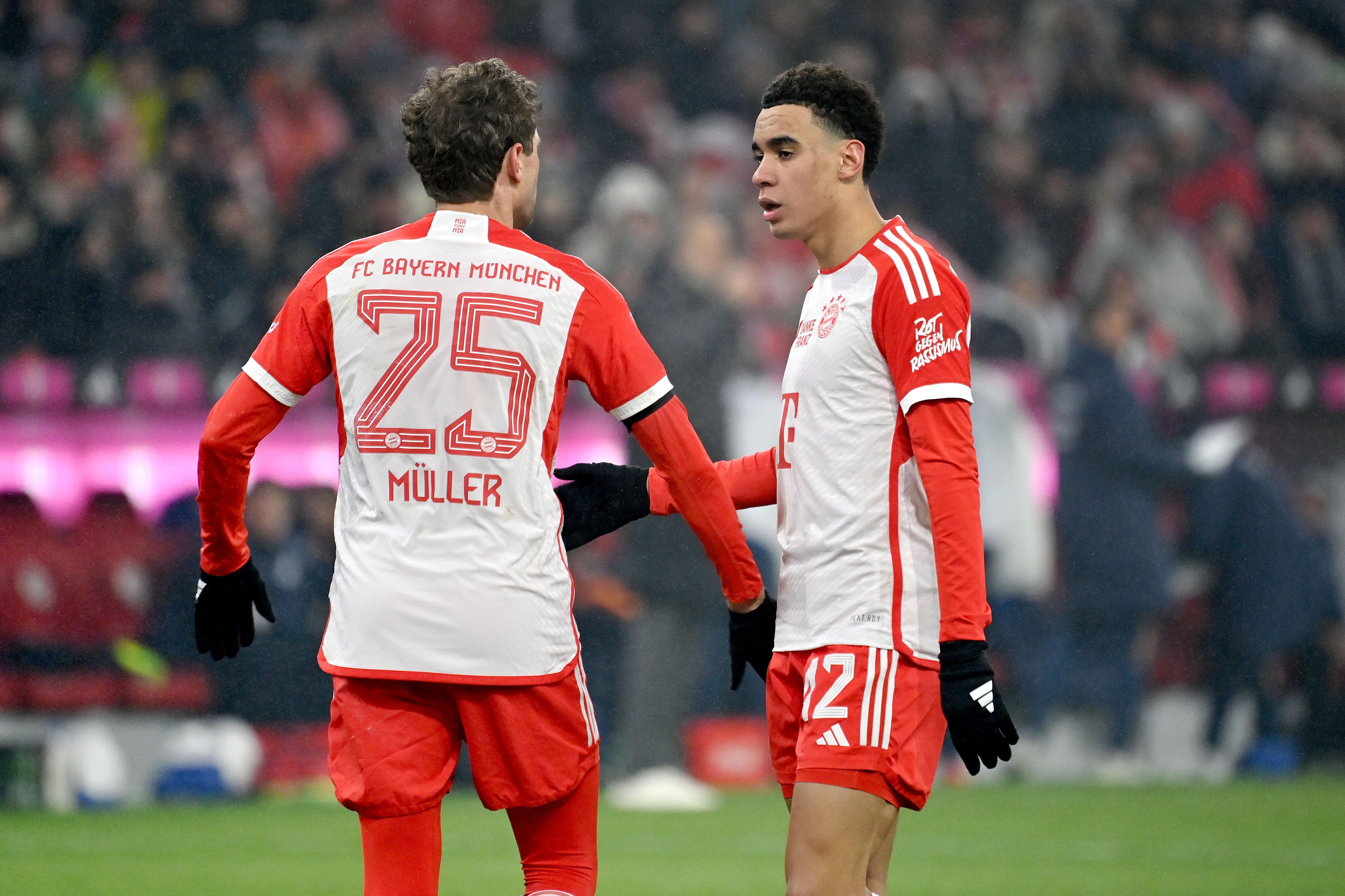 Thomas Müller und Jamal Musiala