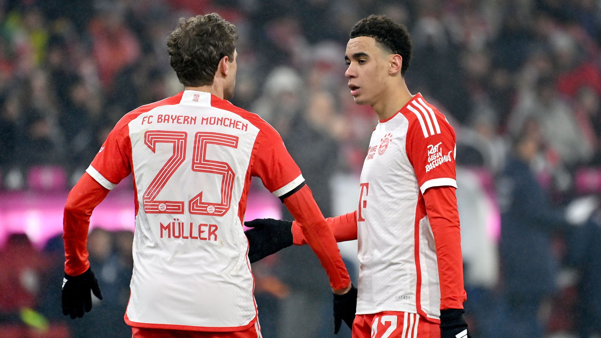 Thomas Müller und Jamal Musiala