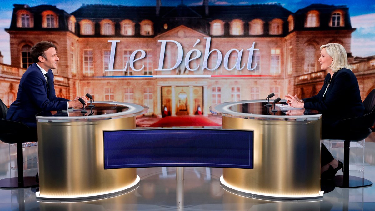 TV-Duell: Macron wirft Le Pen Finanzierung durch Moskau vor