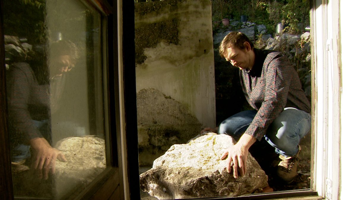 Dieser 100-Kilo-Brocken krachte ins Haus von Maximilian Kühbeck