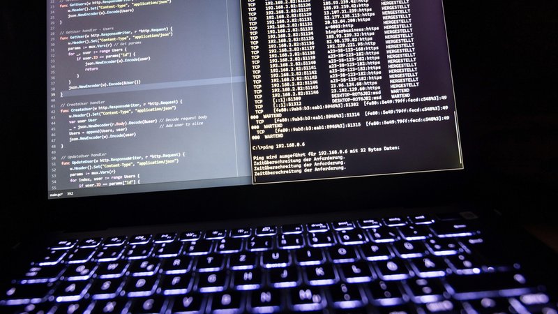 Symbolbild: aufgeklappter Laptop im Dunkeln | Bild: picture alliance / Jan Eifert Symbolbild: aufgeklappter Laptop im Dunkeln