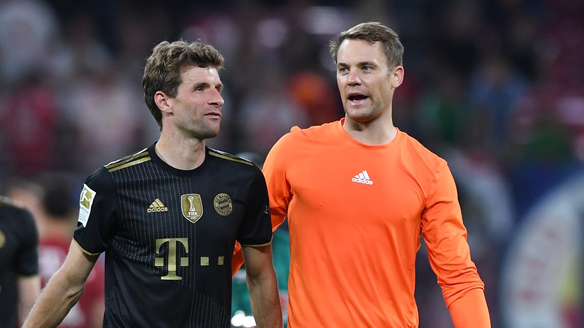 Thomas Müller (links), Manuel Neuer