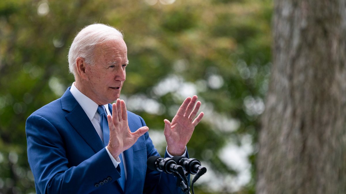 US-Präsident Joe Biden am 08.10.21 in Washington
