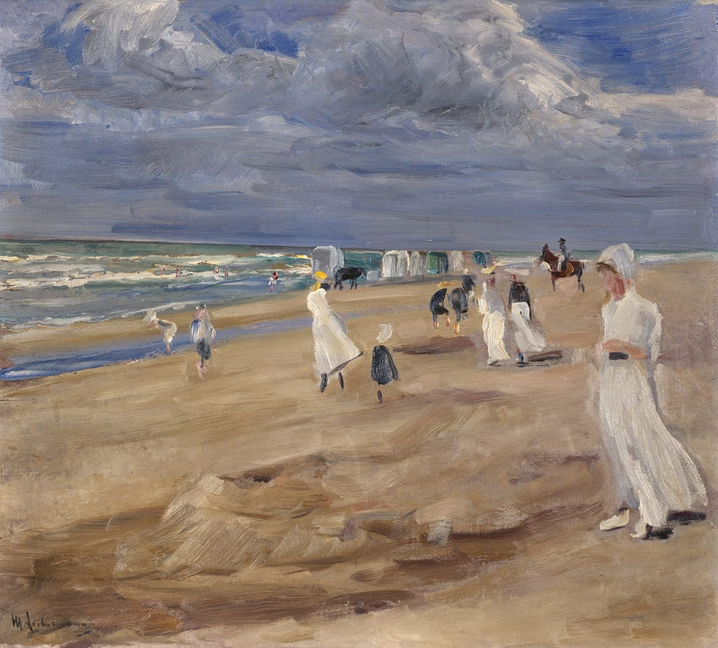 Der Maler mochte es windig - hier sein "Strand bei Noordwijk" von 1908.