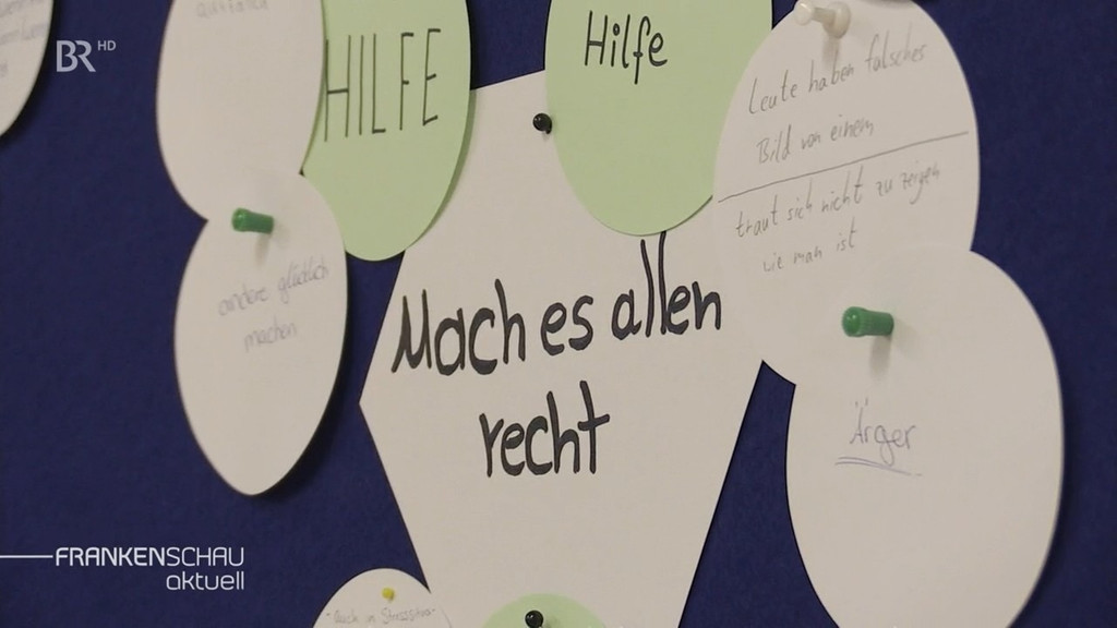 Jugendliche der Berufschule Neuendettelsau lernen mit schweren Zeiten umzugehen. | Bild: BR Jugendliche der Berufschule Neuendettelsau lernen mit schweren Zeiten umzugehen.