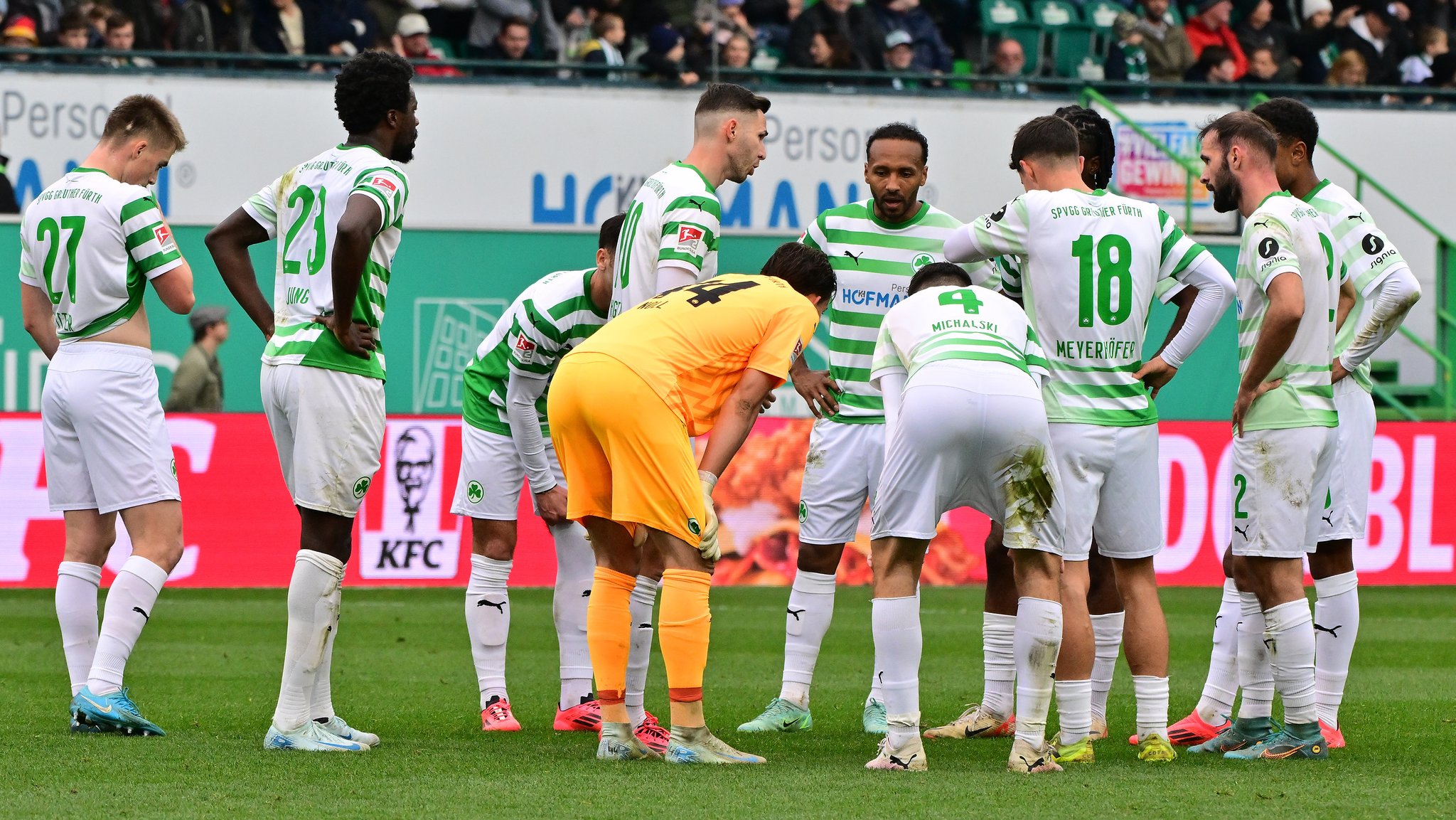 Frust bei den Spielern der SpVgg Greuther Fürth