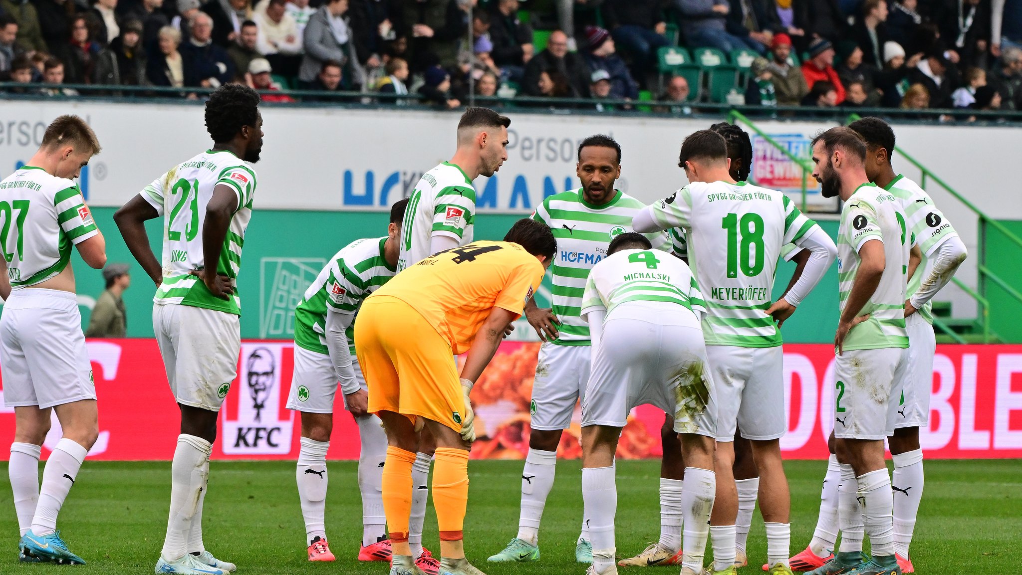 Frust bei den Spielern der SpVgg Greuther Fürth