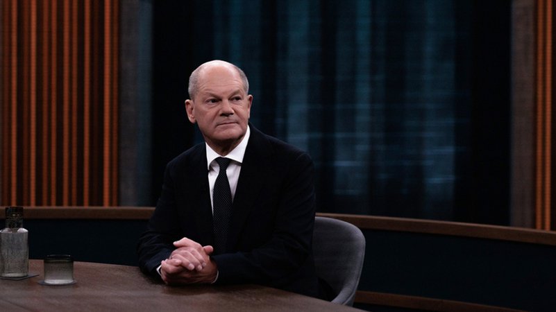 Bundeskanzler Olaf Scholz war zu Gast in der Sendung "Caren Miosga". | Bild: dpa-Bildfunk/Carsten Koall Bundeskanzler Olaf Scholz war zu Gast in der Sendung "Caren Miosga".