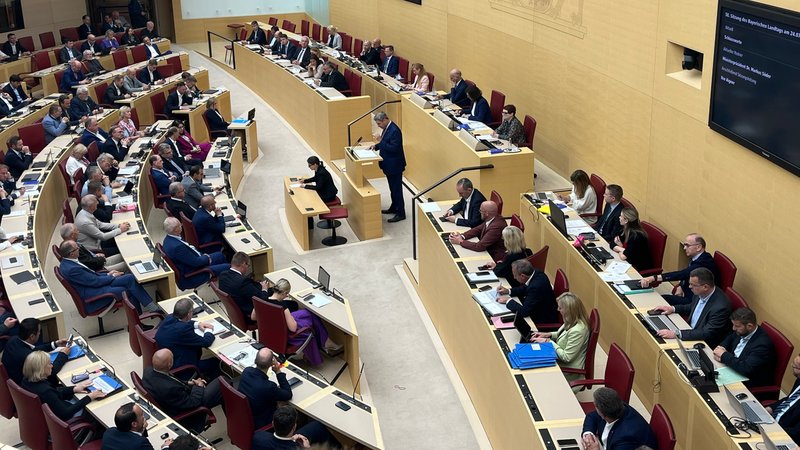Ministerpräsident Markus Söder bei den Schlussworten im Bayerischen Landtag | Bild: Petr Jerabek, BR Ministerpräsident Markus Söder bei den Schlussworten im Bayerischen Landtag