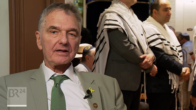 Interview mit IKG-Vorsitzendem Jo-Achim Hamburger zum Festakt in Nürnberg | Bild: BR Interview mit IKG-Vorsitzendem Jo-Achim Hamburger zum Festakt in Nürnberg