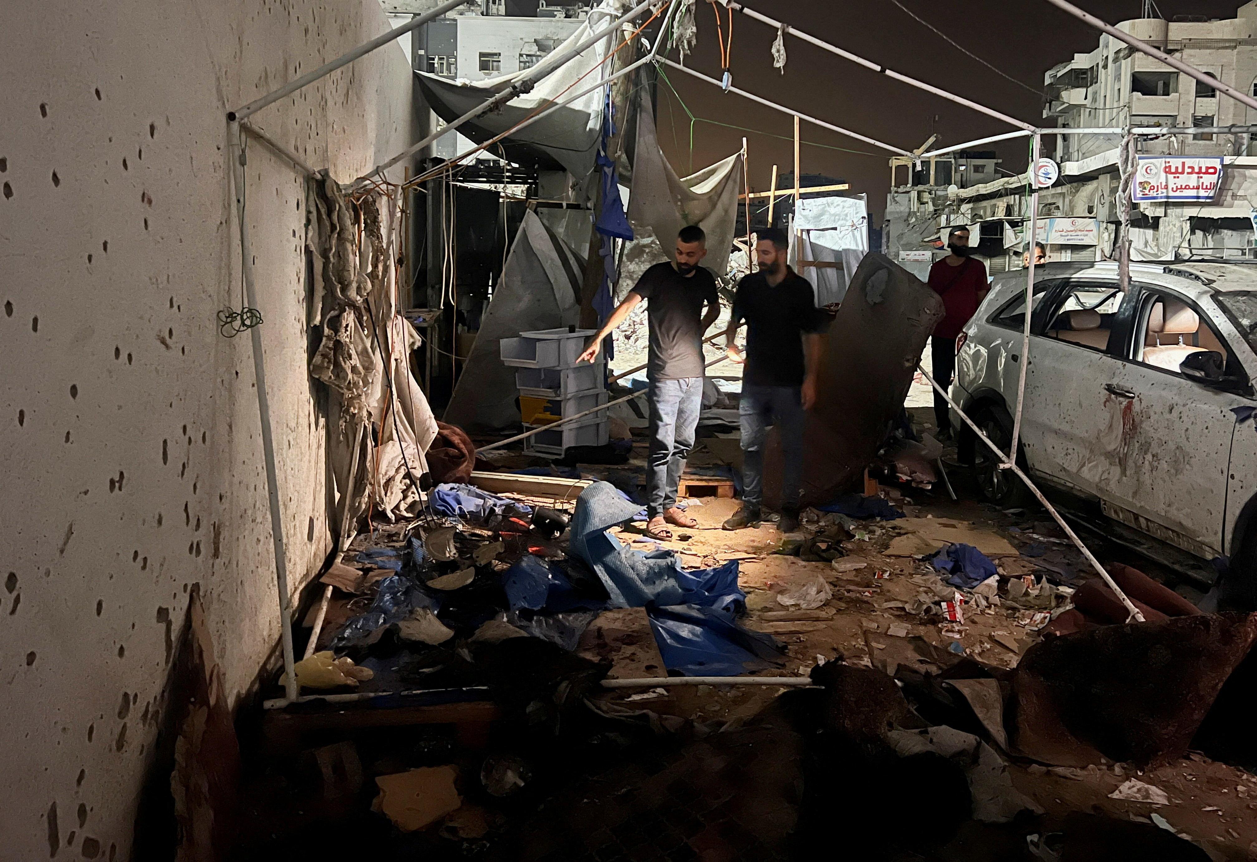 Der Ort im Gazastreifen, an dem die Journalisten laut Al-Dschasira getötet wurden