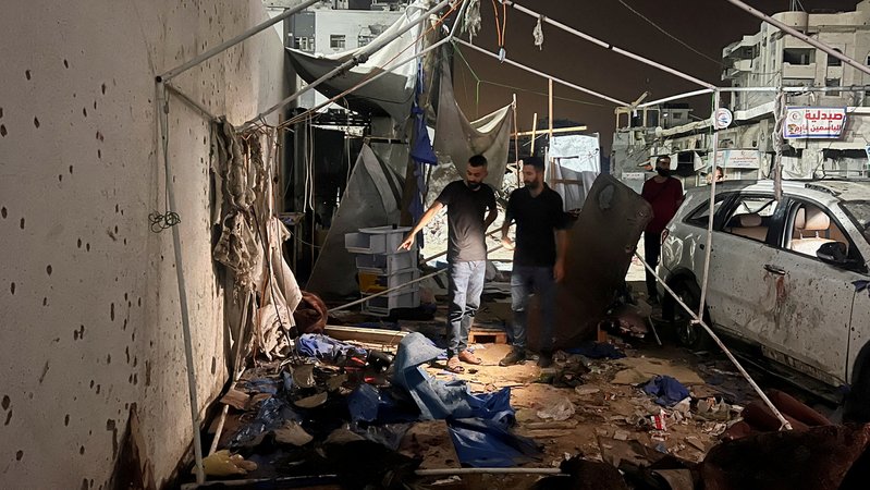 Der Ort im Gazastreifen, an dem die Journalisten laut Al-Dschasira getötet wurden | Bild: Reuters Der Ort im Gazastreifen, an dem die Journalisten laut Al-Dschasira getötet wurden