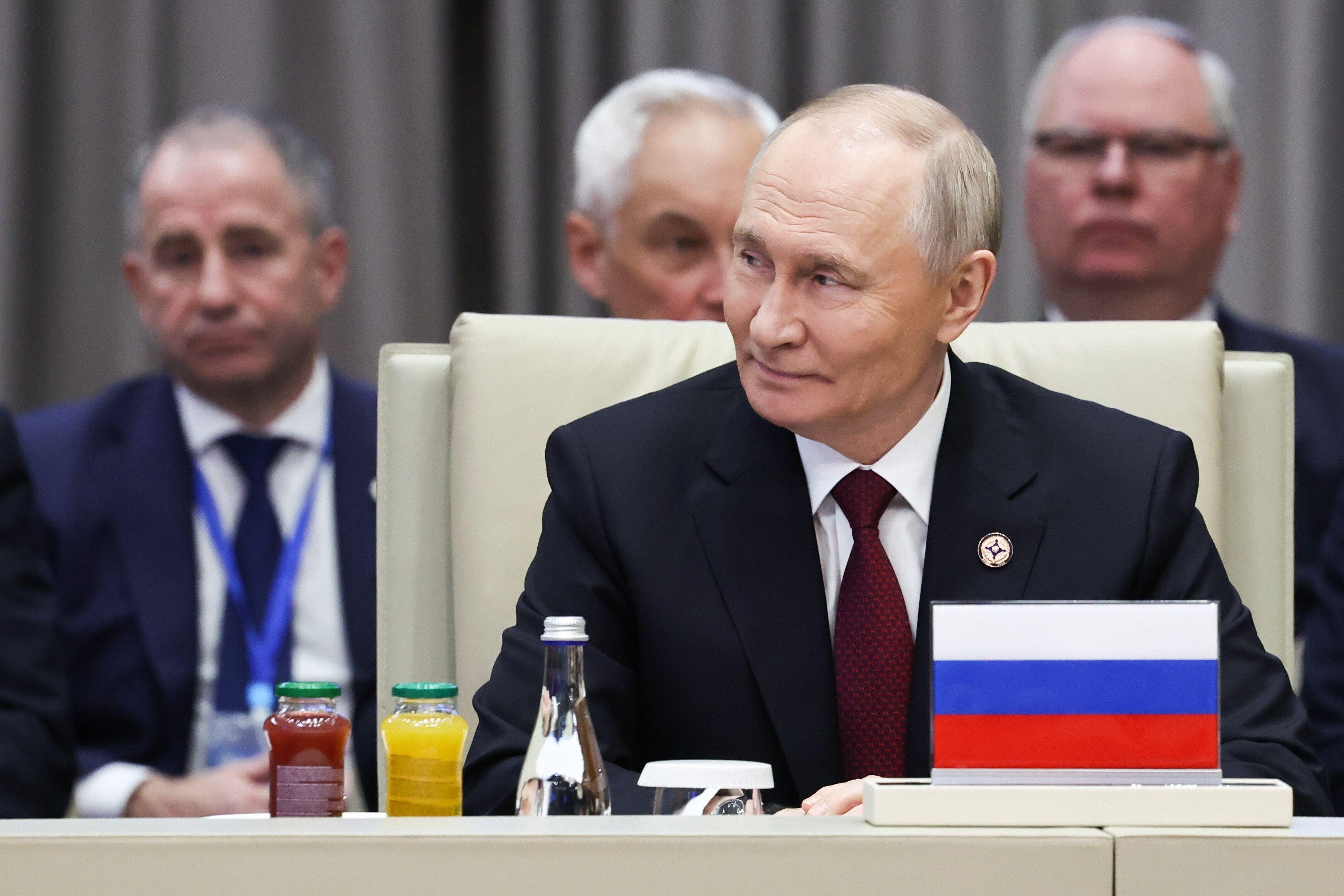 Der russische Präsident im kirgisischen Bischkek