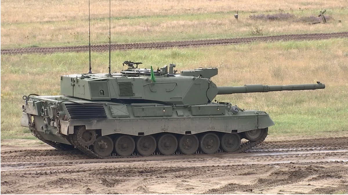 Leopard 1-Panzer auf dem Truppenübungsplatz Klietz