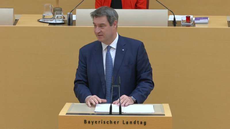 Ministerpräsident Söder - Regierungserklärung im Landtag