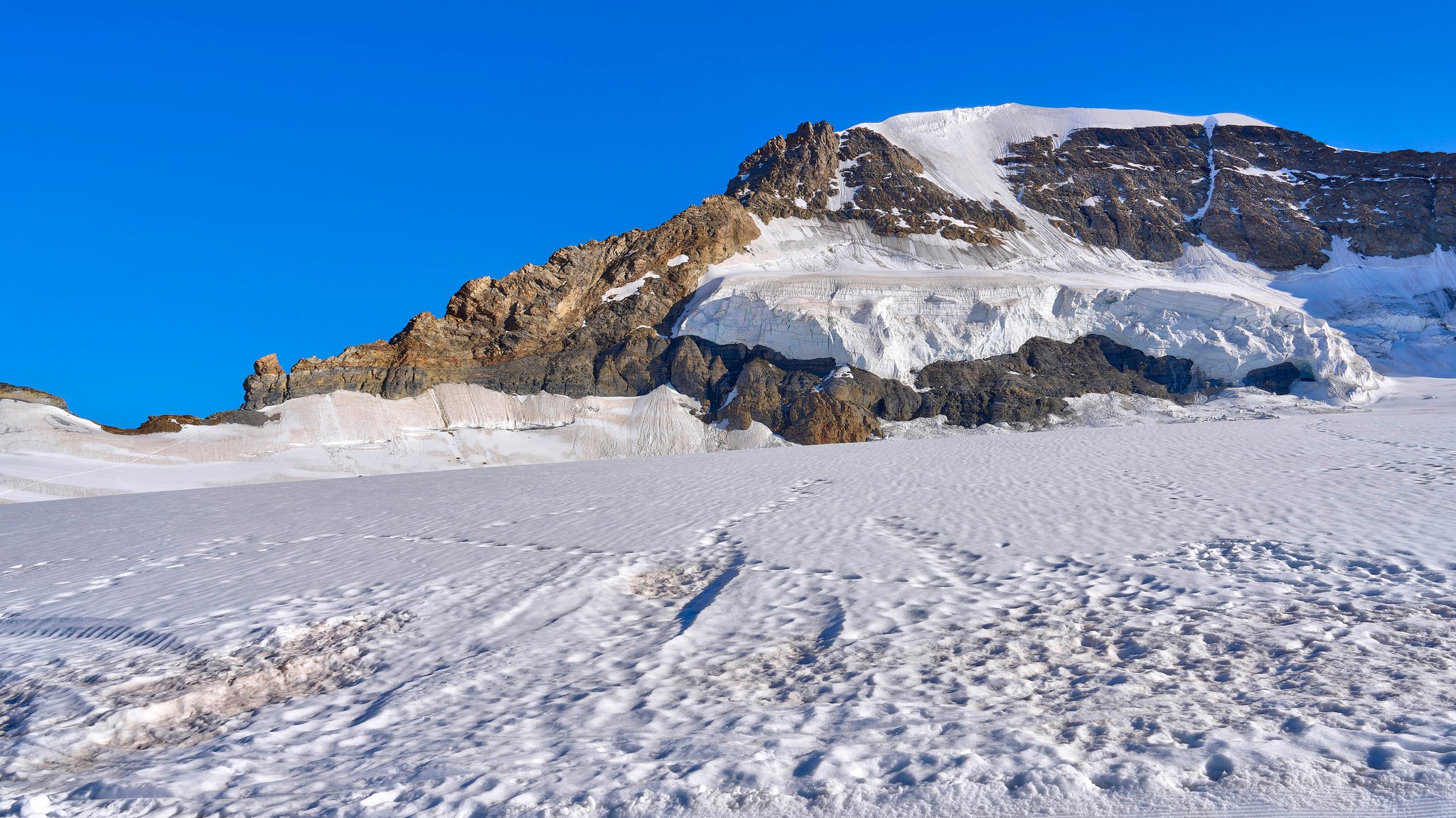 Das Jungfraujoch in der Schweiz, aufgenommen im August 2023.