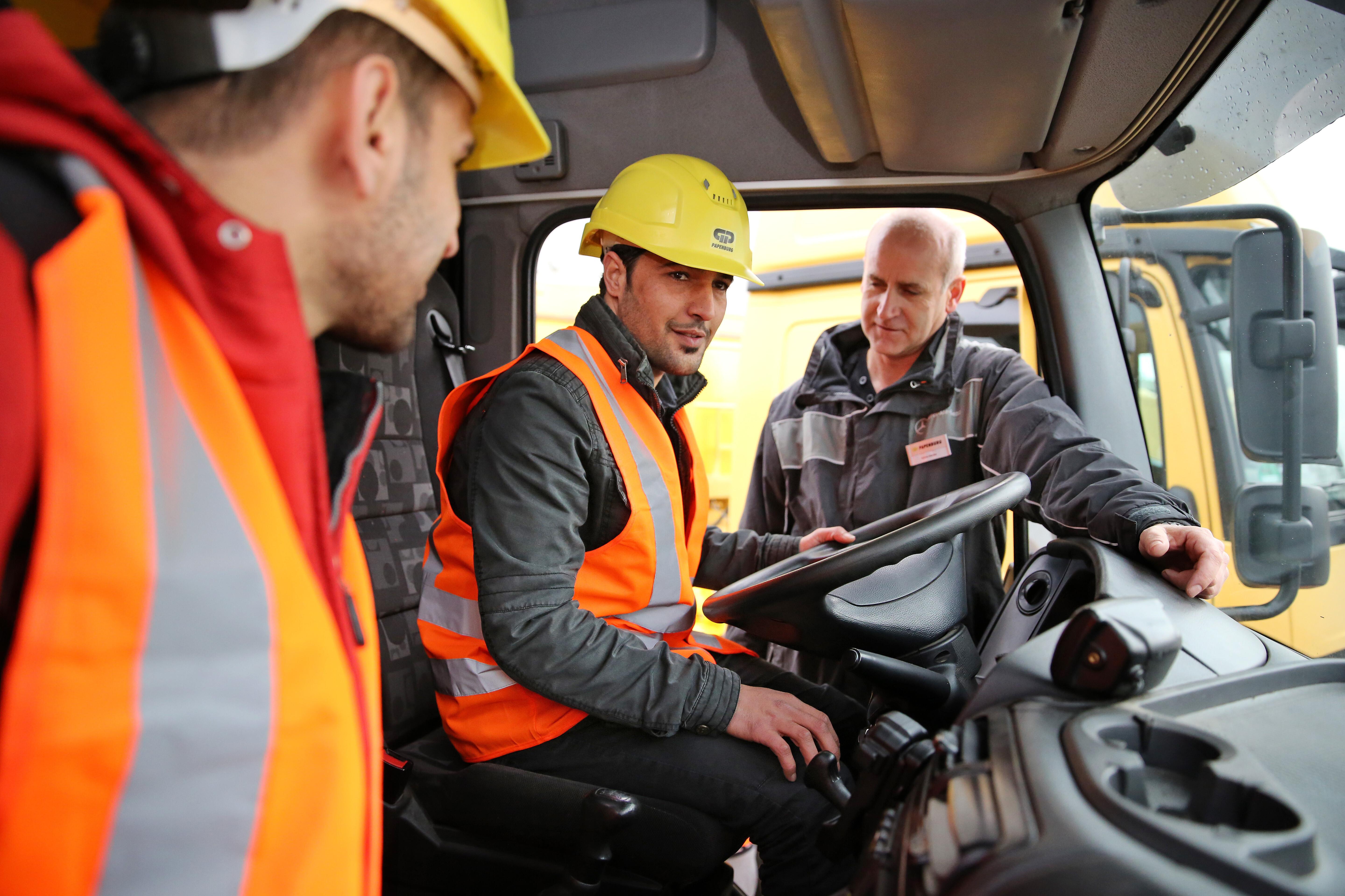 Syrische Flüchtlinge bei der Ausbildung (Archivbild: 25.01.2016)