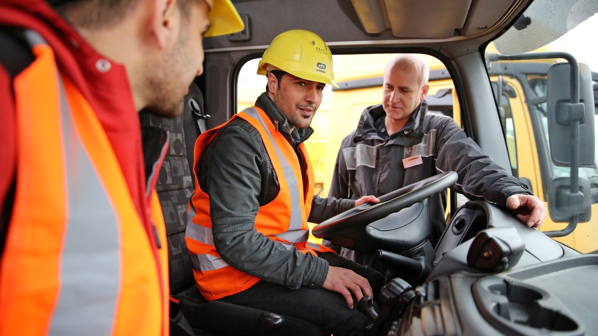 Syrische Flüchtlinge bei der Ausbildung (Archivbild: 25.01.2016)