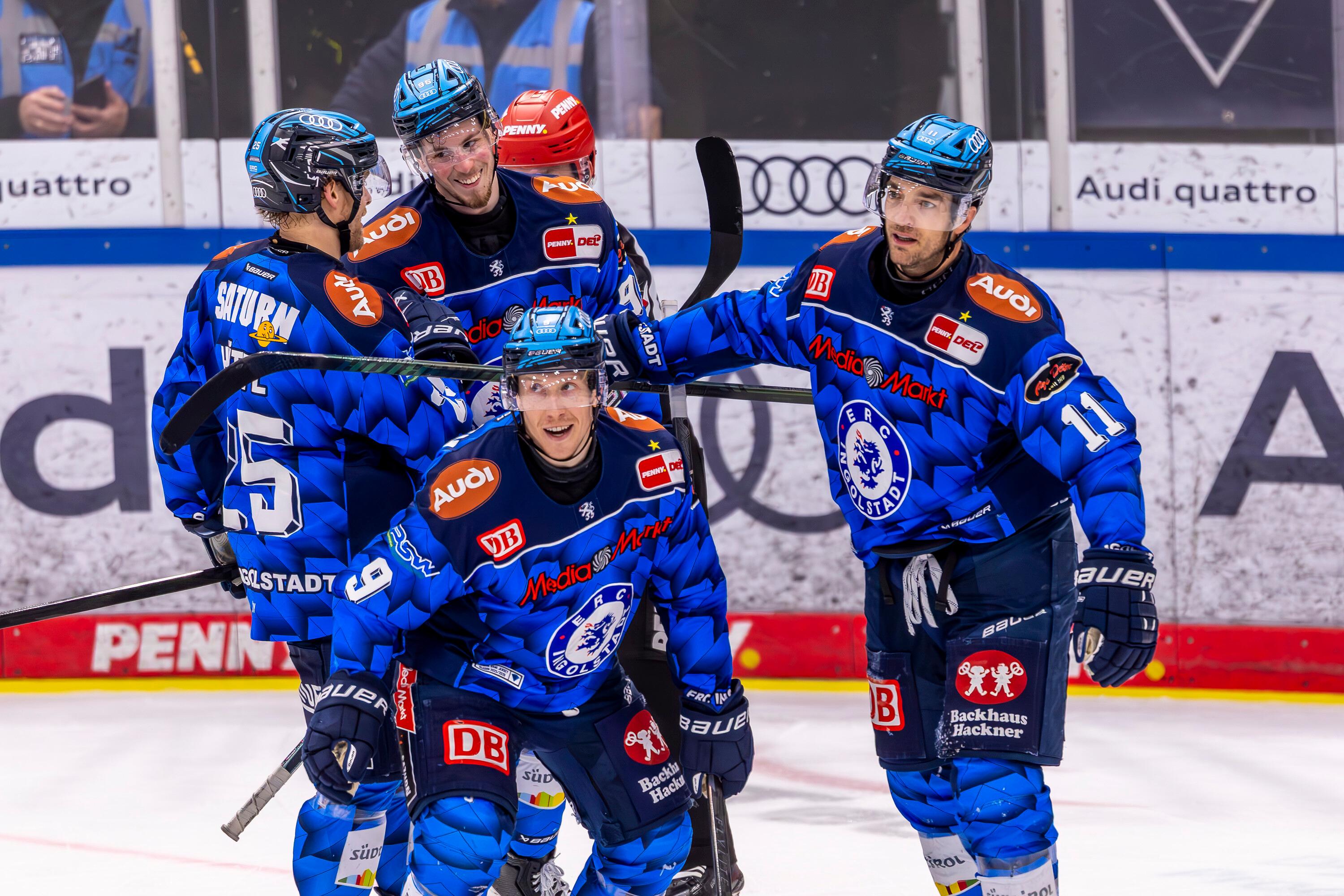 Der ERC Ingolstadt gewinnt gegen den EHC München