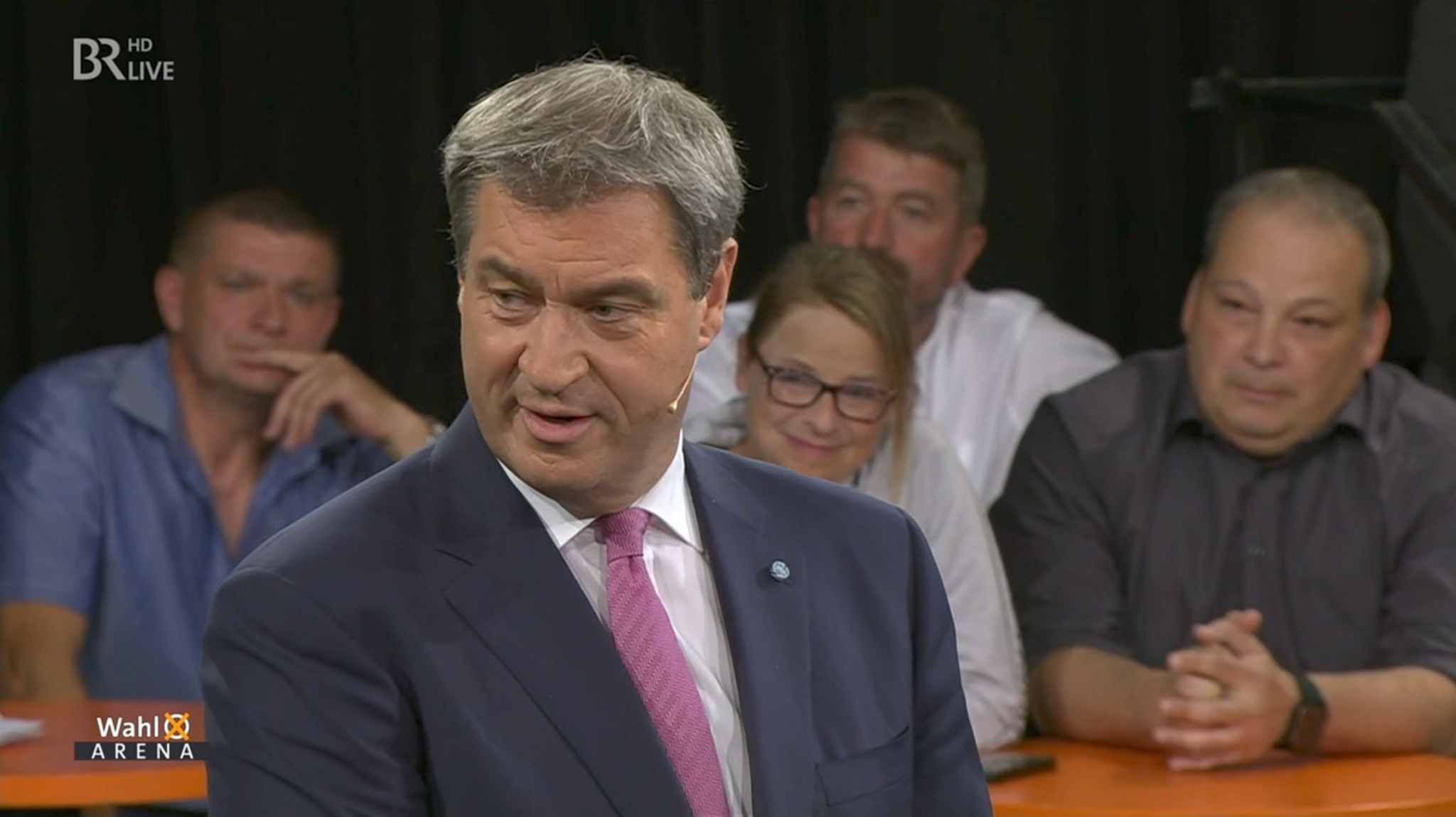 Söder in Wahlarena: Konservative Positionen und Eigenlob 