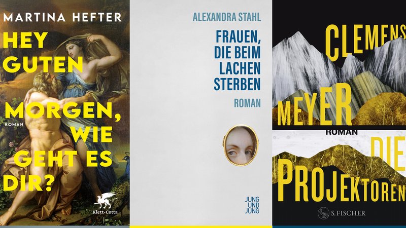 Drei Titel treten an, nur einer wird gewinnen: Die Nominierten zum Bayerischen Buchpreis 2024 in der Kategorie Belletristik | Bild: Bayerischer Buchpreis Drei Titel treten an, nur einer wird gewinnen: Die Nominierten zum Bayerischen Buchpreis 2024 in der Kategorie Belletristik