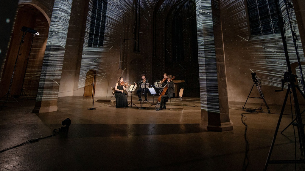 Musiker in einer Kirche in Nürnberg