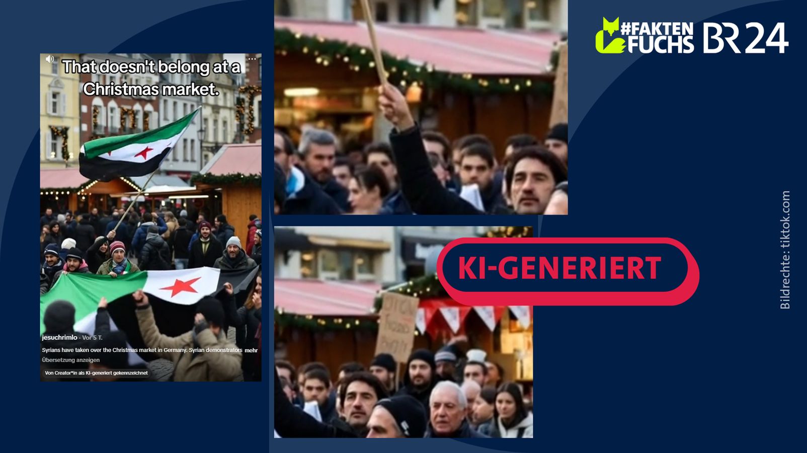 Image accompanying Migranten-Gruppen würden angeblich deutsche Weihnachtsmärkte in 2025 stören oder "übernehmen".
