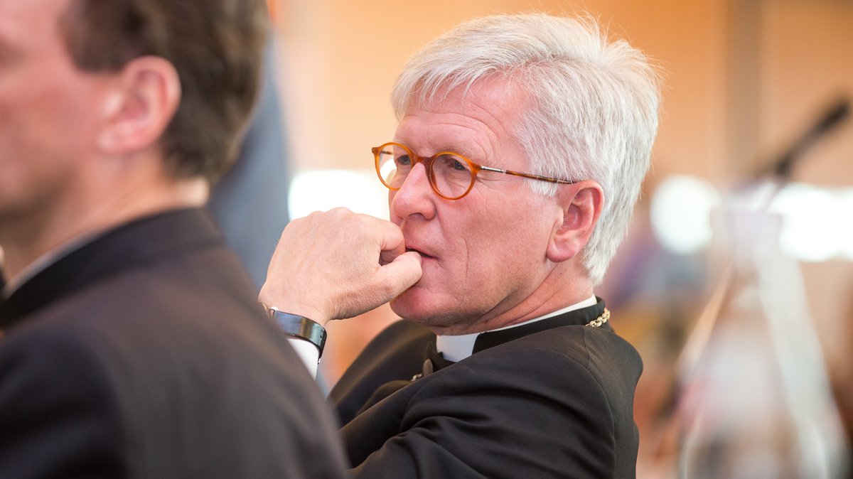 Landesbischof Heinrich Bedford-Strohm auf der Landessynode 2017.