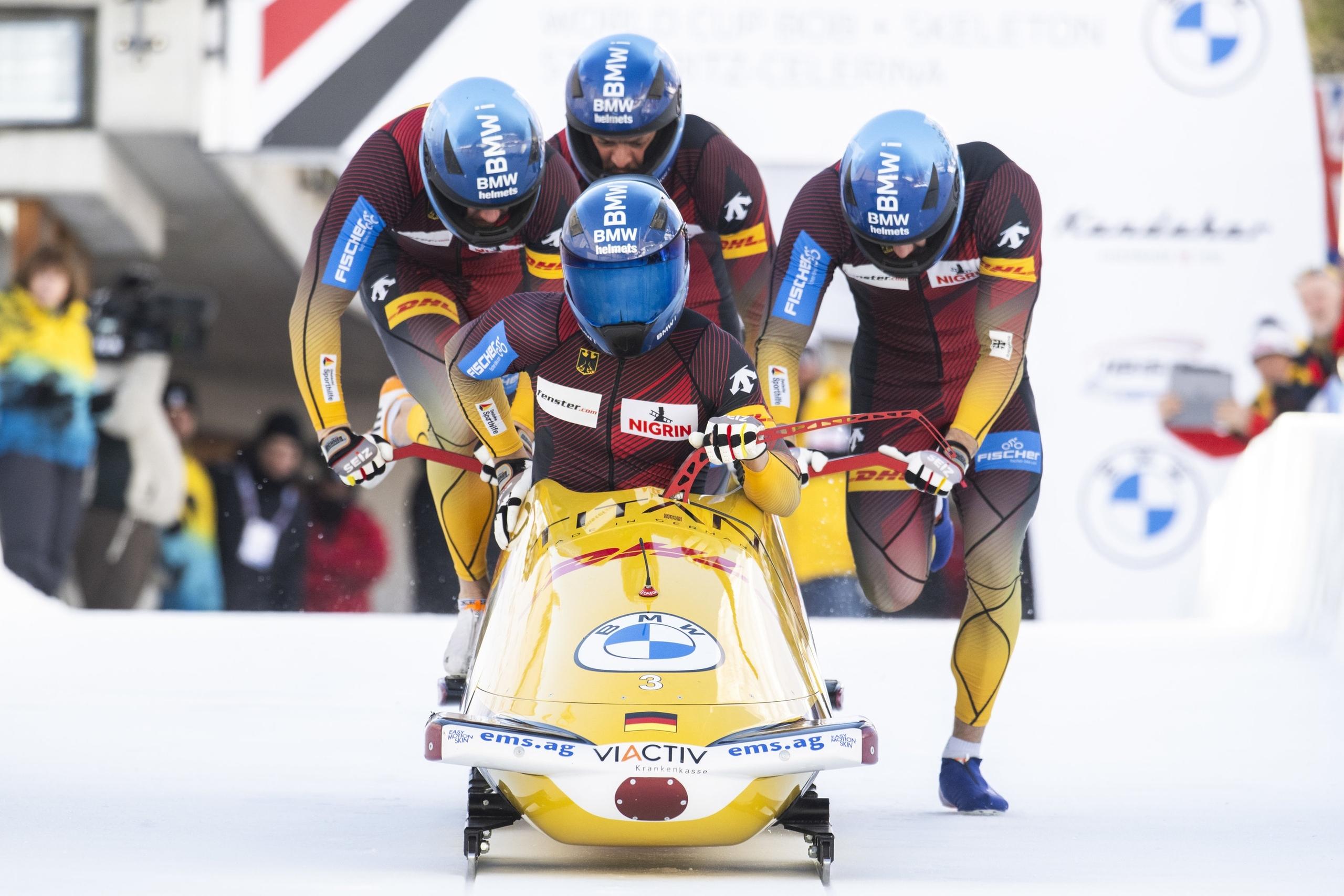 Bob Weltcup in St. Moritz: Team Johannes Lochner