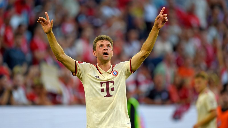 Thomas Müller jubelt | Bild: picture alliance / M.i.S. Thomas Müller jubelt