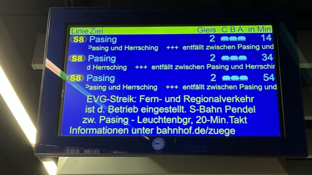 Im Münchner Streckennetz fährt die Linie S8 teilweise wieder